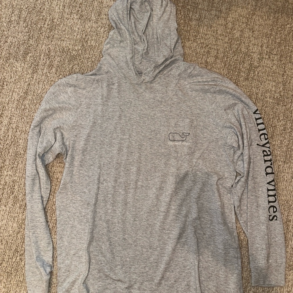Vineyard Vines Men's Light Gray Hoodie